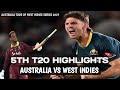 Australia SMASHES West Indies in 5th T20 | Australia vs West Indies t20 Highlights