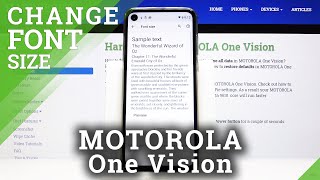 How to Change Font Size in Motorola One Vision - Personalize Display Effects screenshot 5