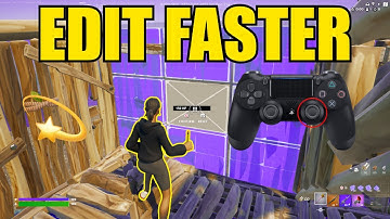 How To EDIT FASTER on PS4 + Remove INPUT DELAY (Fortnite Tutorial)