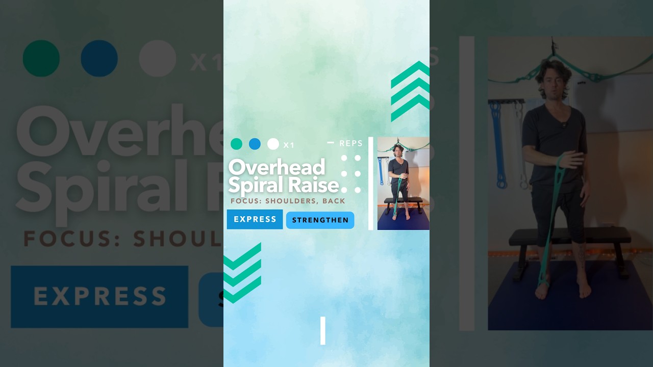 Overhead Spiral Raise | Flow Bands Shoulder + Back Strength