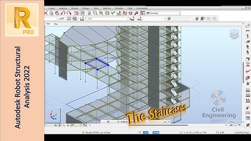 Modeling and Design of RC Buildings in Autodesk Robot | Part 12: Staircases