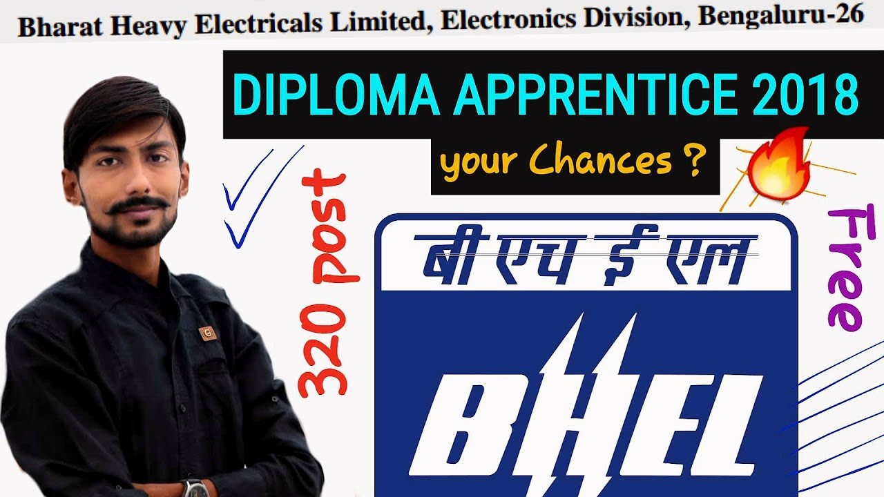 BHEL recruitment 2018 – ELECTRONICS DIVISION - TECHNICIAN APPRENTICE