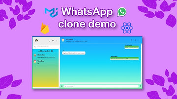 WhatsApp Web Clone using React & Firebase | React Projects | Advanced React Firebase Projects
