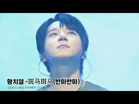 [황치열 세로직캠] "斑马斑马(반마반마)" 얼룩말 얼룩말아ㅣ250511 대만 타이페이 콘서트 