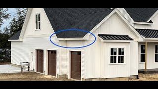 How to finish vinyl siding at the top of a wall