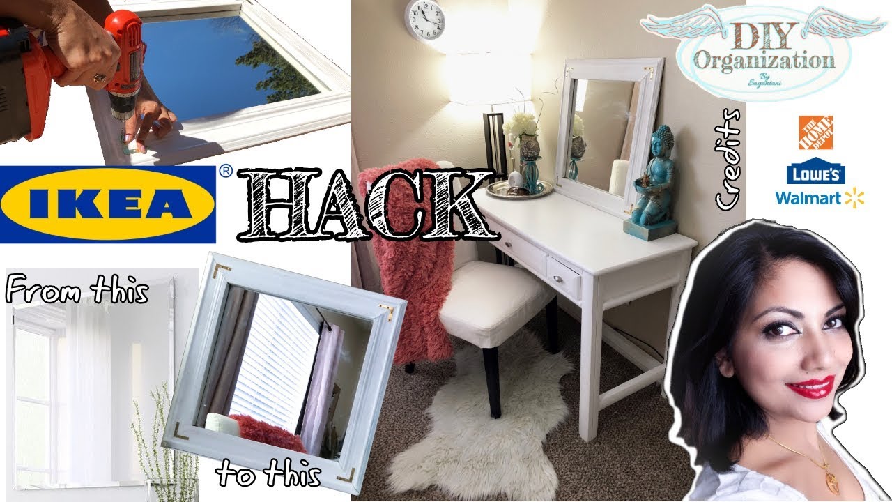 IKEA Hack KOLJA mirror DIY and Organization YouTube