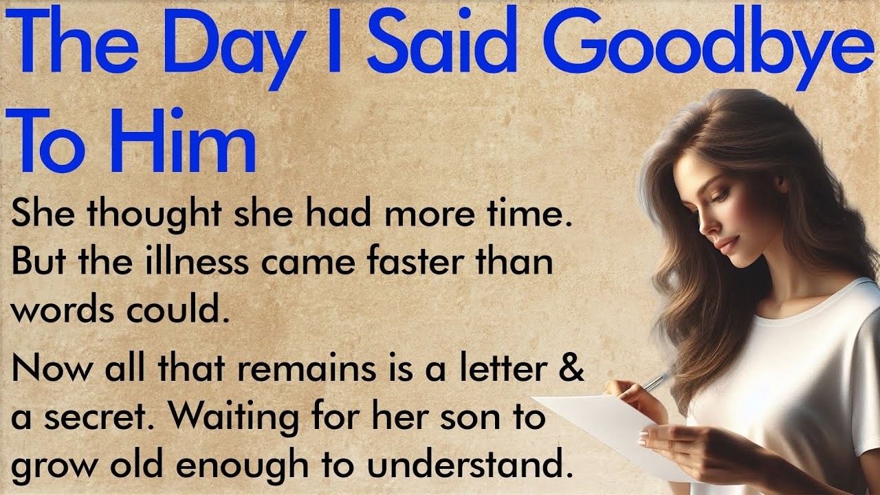 My Last Letter to My Son ✅ Emotional English Story for Beginners A1–A2 Level ✅
