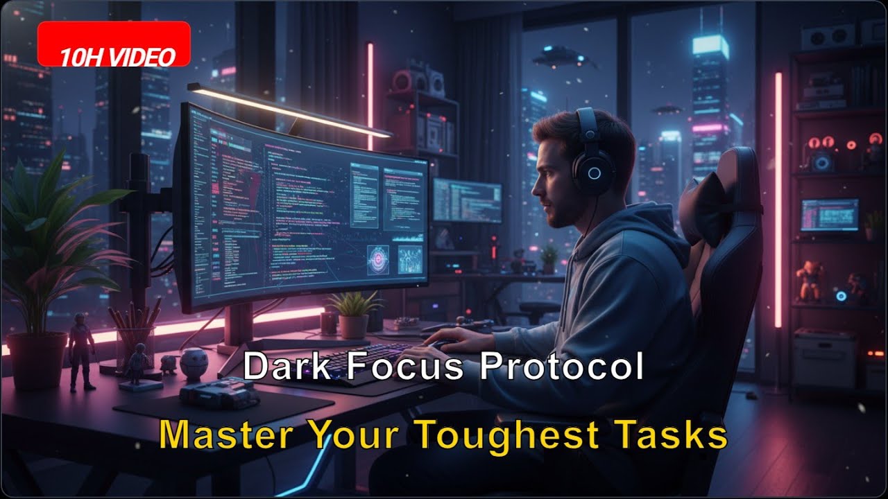 DeepFocus Coding: 10H Dark Techno for Problem Solving