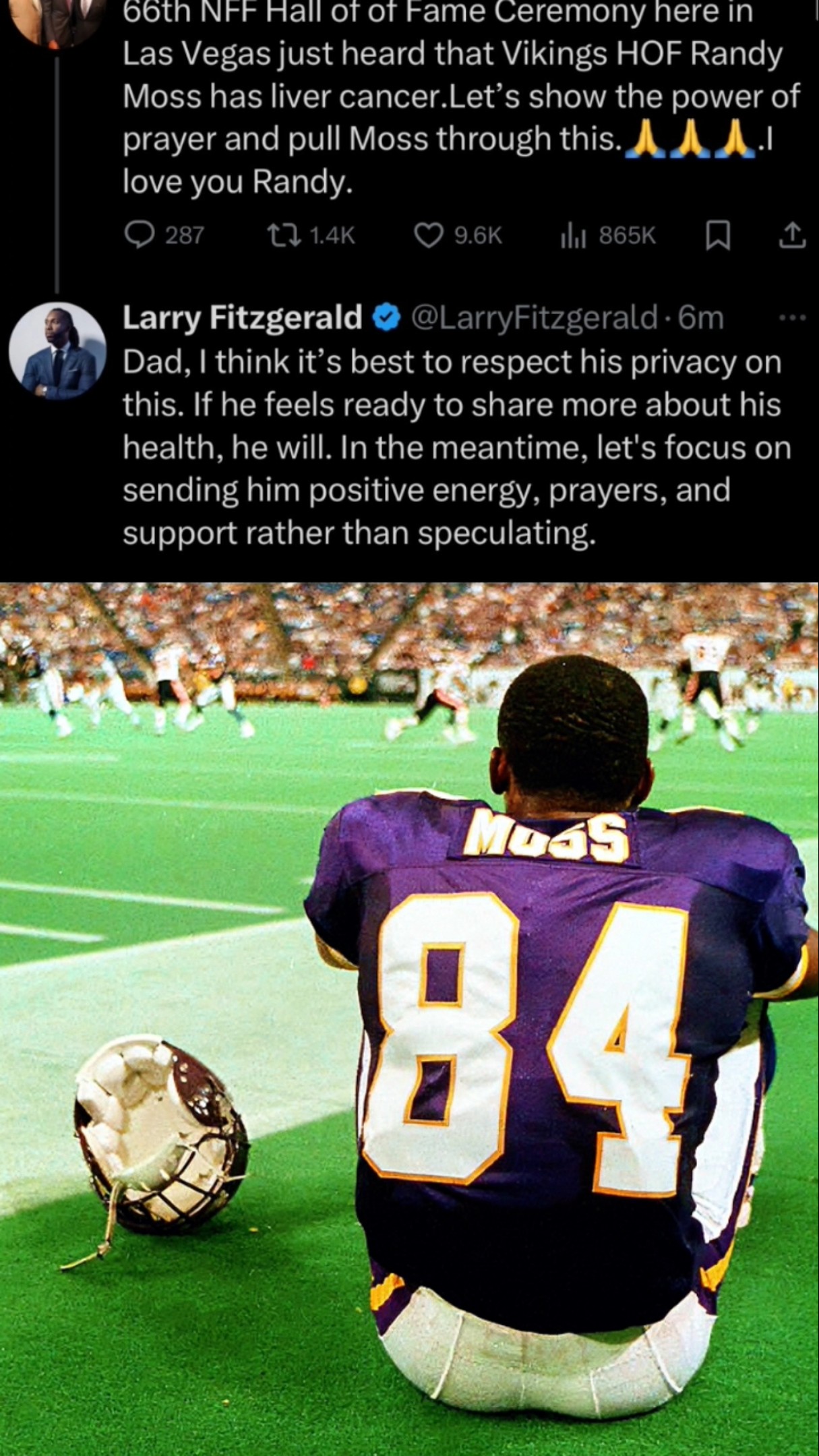RANDY WILL TELL CANCER IT GOT MOSSED SOON #nfl ? #jesus #love #fight #cancer #espn