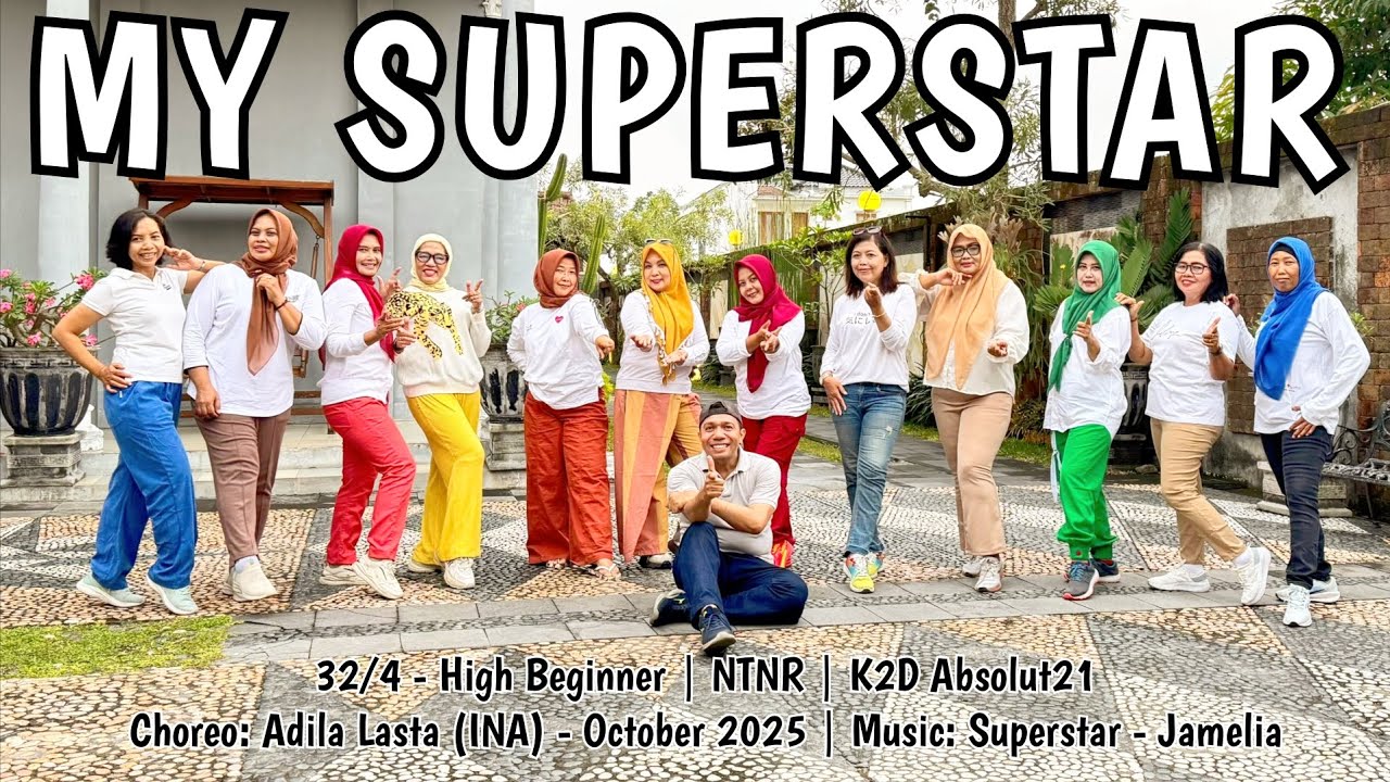My Superstar Line Dance | High Beginner | @Adila_lasta (INA) - Oktober 2025