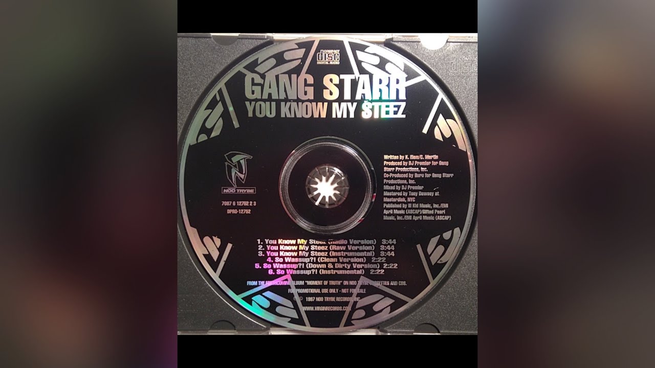 Gang Starr - You Know My Steez Instrumental (Extended) - YouTube
