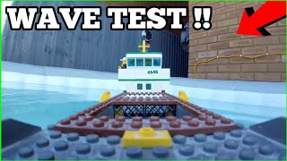 LEGO BOAT WAVE TEST ONBOARD!