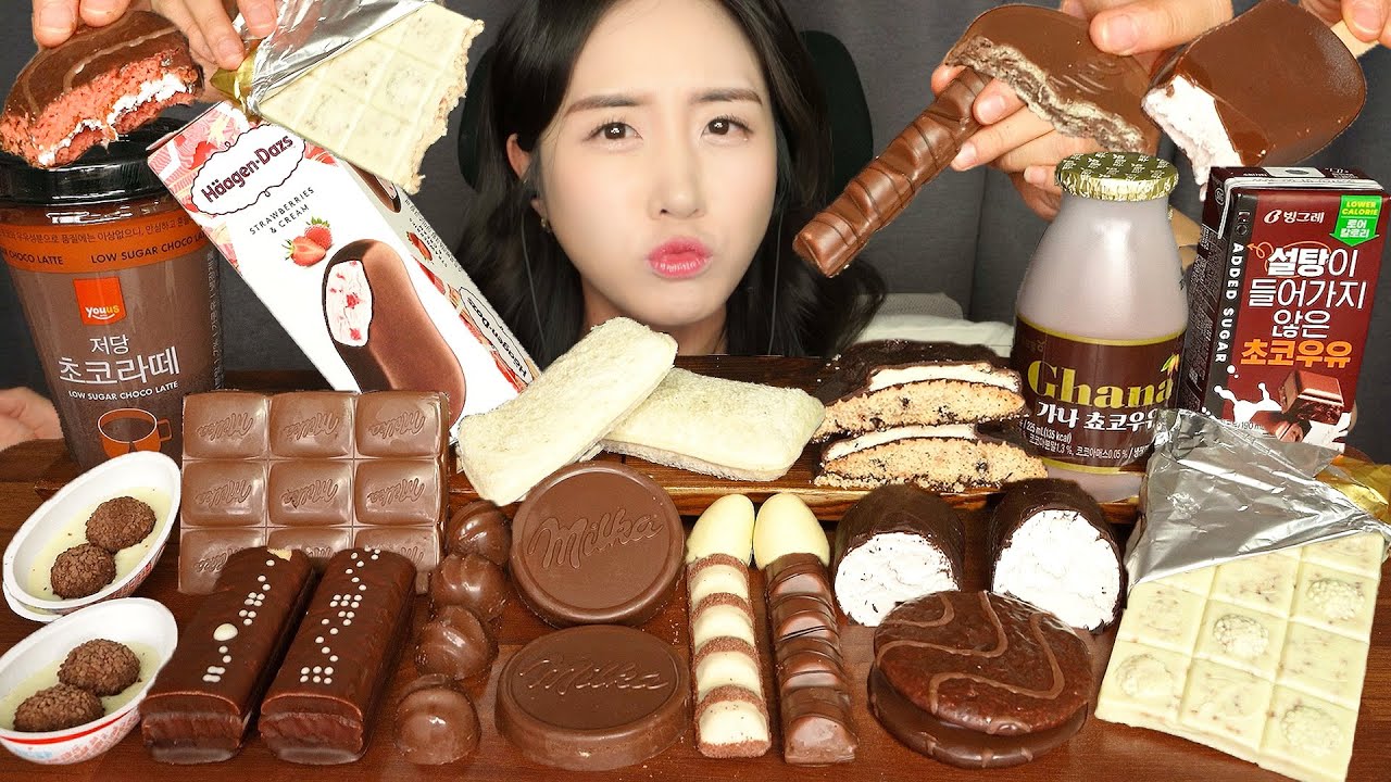 ТИХИЙ НОЧНОЙ МУКБАНГ🍫 ШОКОЛАДНЫЙ ДЕСЕРТ ASMR MUKBANG | CHOCOLATE DESSERT