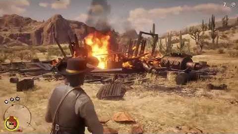 Red Dead Redemption 2: Massive Random Explosion Nr Armadillo (SPOILERS)