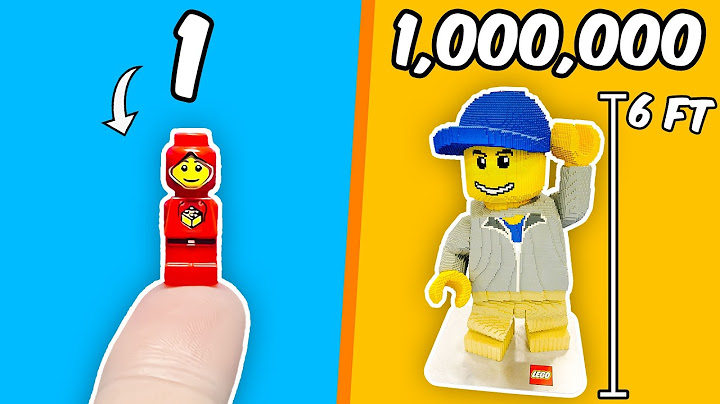 1 vs 1,000,000 Piece LEGO Builds...