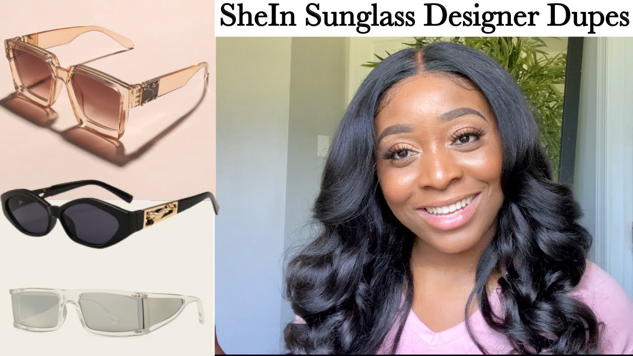 Designer Dupe Sunglasses Under $10 // SheIn 2021 Spring/Summer Sunglass  Try-On Haul 
