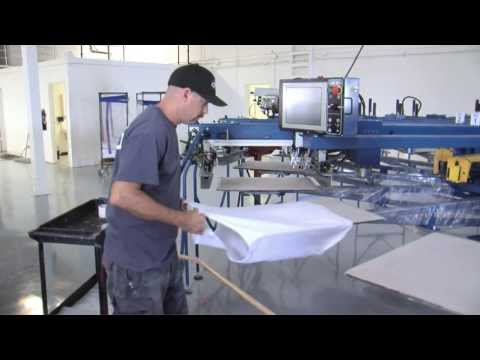 M&R Screen Printing Equipment Setup—Floor Layout
