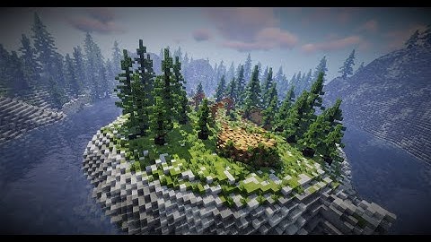 Minecraft Lobby in Mountains Timelapse