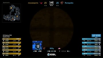 Nifty’s Insane AWP 4K vs Mousesports (IEM Sydney 2018)