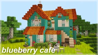 [Minecraft] Blueberry Storybook cafe | 🌿  aesthetic speedbuild