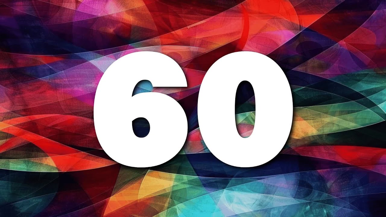 Dark Abstract Geometry | 60 seconds Silent Countdown Timer - YouTube