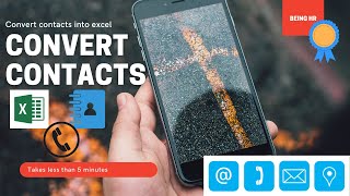 How to convert your mobile contacts into excel | Copy | Import | Save Contacts from Phone to Excel screenshot 5