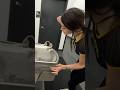 Katchii didn't know 🤔 how to use a water fountain 💧