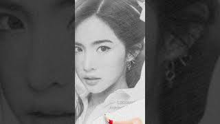 Lapassalan Jiravechsoontornkul AKA: Mild Thai Actress beautiful 😍 sketch. Try this apps!