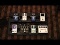 Bass Effects pedal board of Jonathan Grooms Demonstration