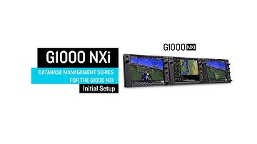 Managing Databases for the G1000 NXi: Initial Setup