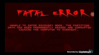 Windows Vista Killscreen With Speech (WARNING JUMPSCARES WITH LOUD SOUNDS!) #speech #killscreen