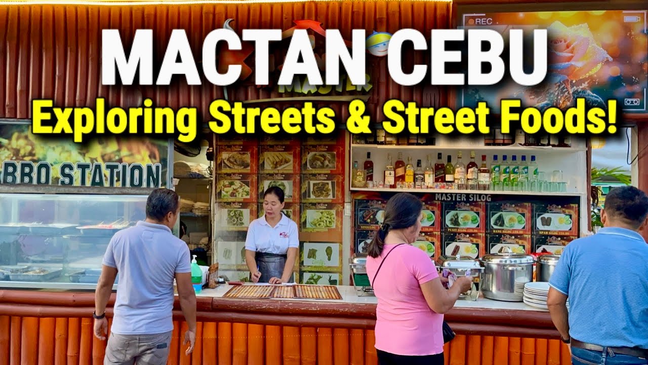 Philippines Street Food in MACTAN CEBU! | Lapu-Lapu City Streets & Local Restaurants Tour in Cebu!
