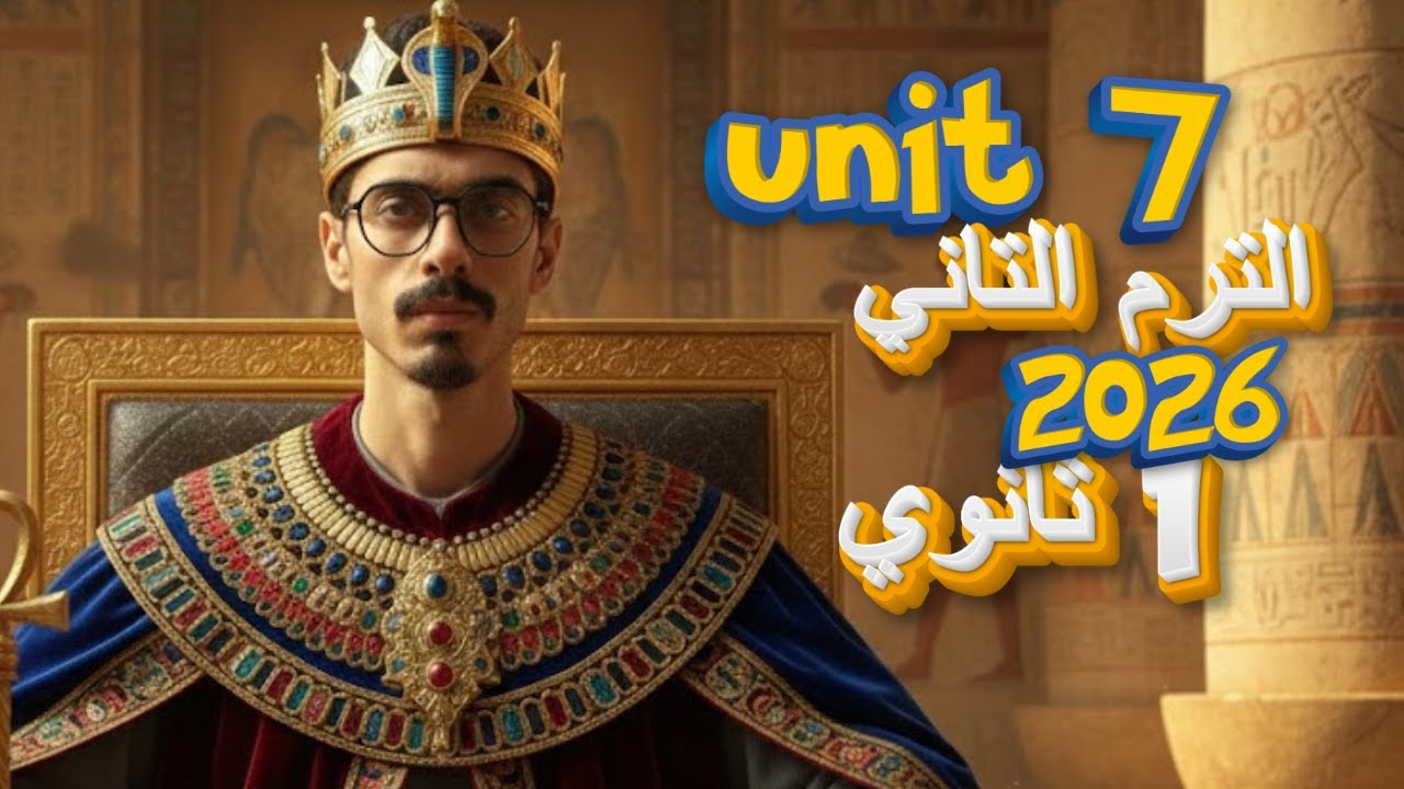🚀 يونت 7 إنجليزي أولى ثانوي الترم الثاني | شرح كامل + أهم الأسئلة المتوقعة 2026 💯