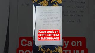 Postpartum Hemorrhage (PPH) Case Study | Complete Nursing Care Plan, Diagnosis & Management #pph