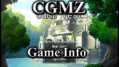 [CGMZ] Game Info for RPG Maker MZ