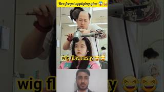 barber&#39;s wig flew away 😂 | bald barber is exposed