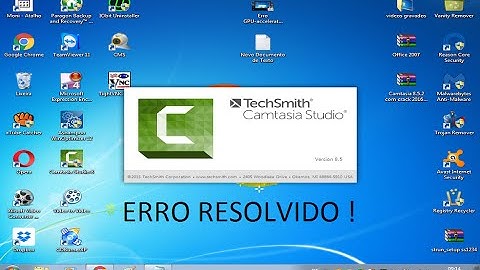 Erro GPU accelerated rendering cannot.... do Camtasia 8.5 RESOLVIDO