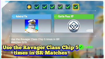 Call Of Duty Mobile Use the Ravager Class Chip 5 times in BR Matches Task Complete