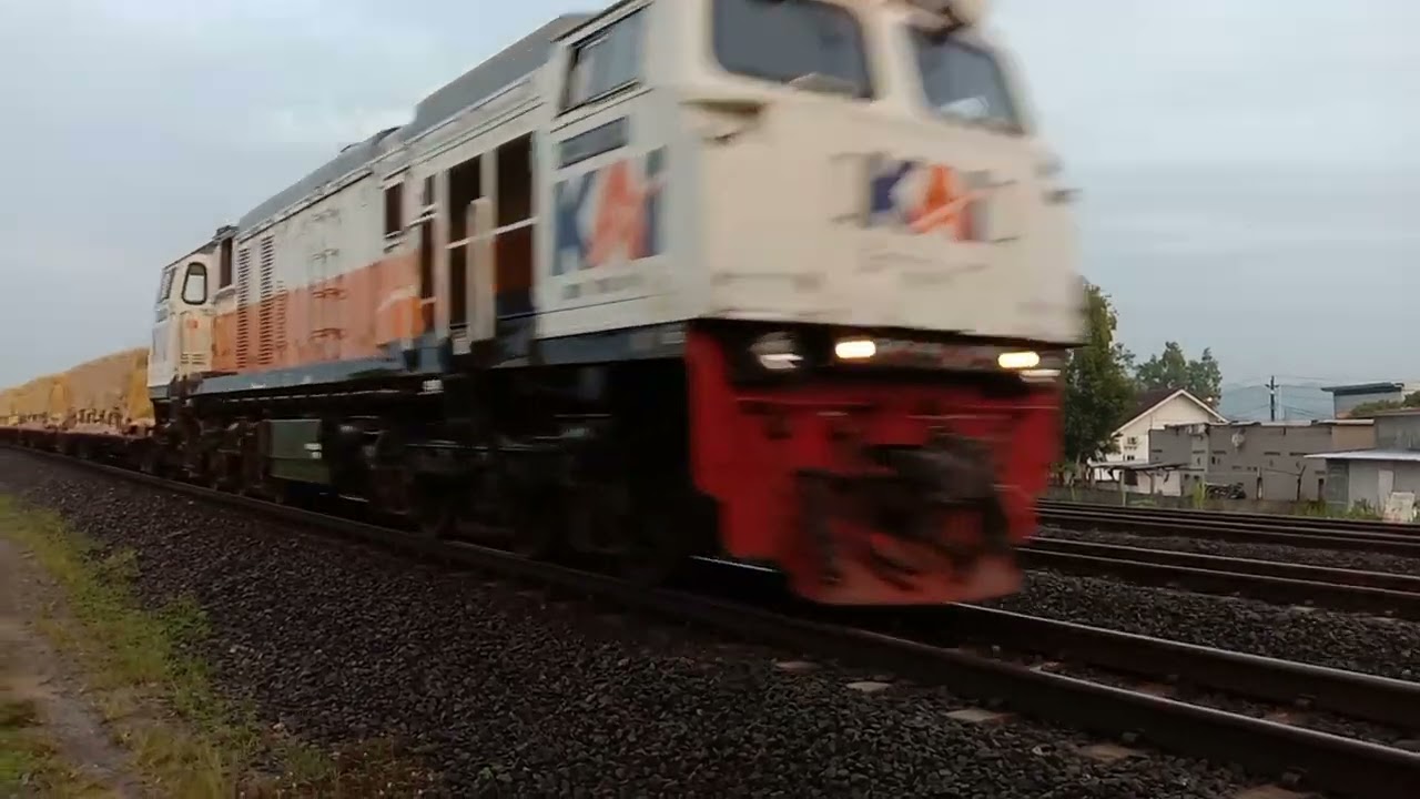 Kereta api BUNGTALUN DAN KARSOLO service dengan lokomotif 206