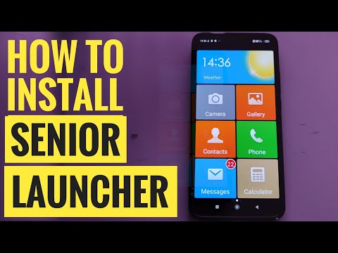 How to install SENIOR LAUNCHER (Senior Mode) on Android for Senior Users Older Parents ????