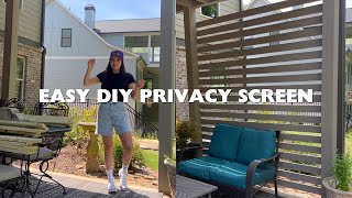 EASY DIY Privacy Fence