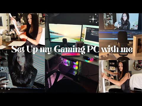 Set Up My Gaming PC with Me || Desk Makeover thumbnail