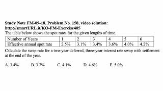 Exam FM exercise for April 21, 2020