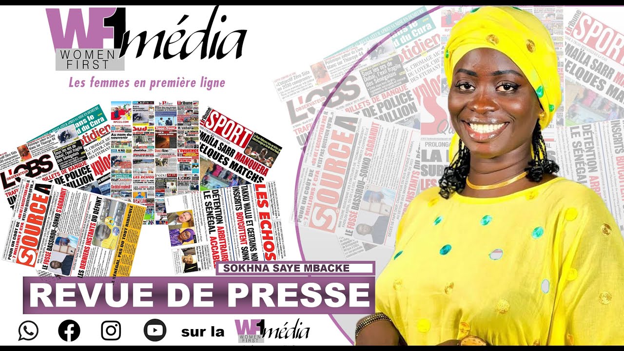 WF1TV : revue de presse du 08 Decembre 2025