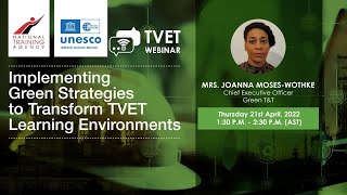 Implementing Green Strategies to Transform TVET Learning Environments | TVET Webinar