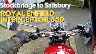 Stockbridge to Salisbury | Royal Enfield Interceptor 650 pillion ride | Sena 10c