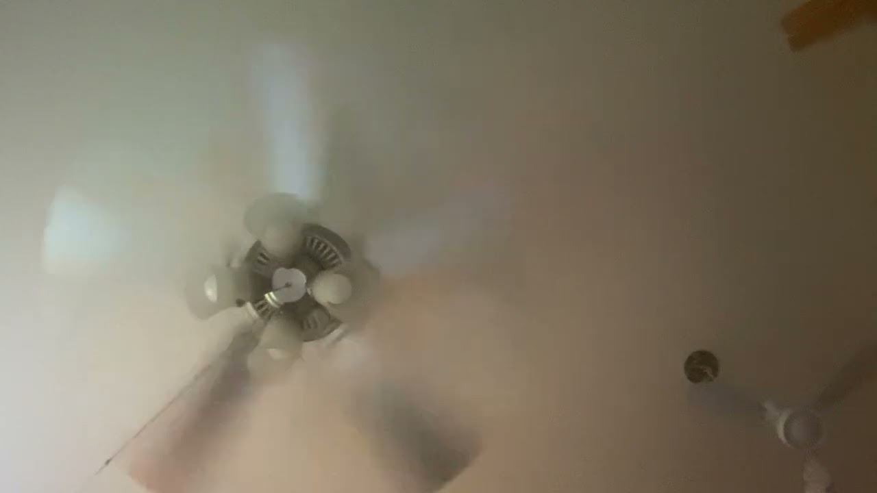 First ceiling fan video with no music, loud pull chain sounds
