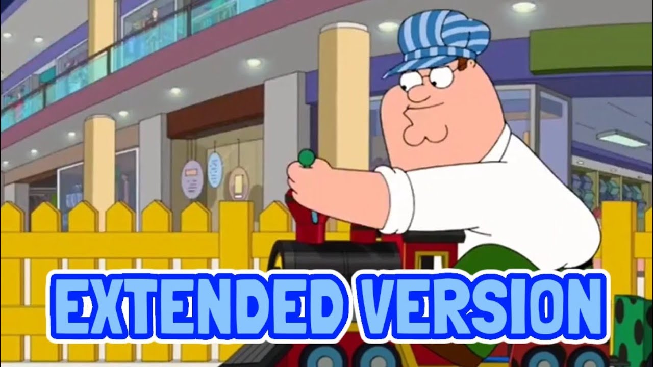 Family Guy - Peter stuck on Mall train
