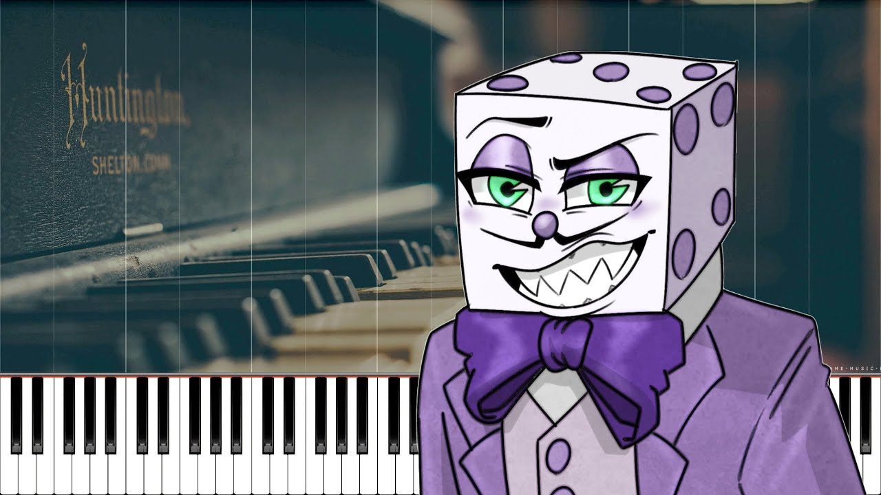 Cuphead, King Dice, soundtrack, music, ost, game, piano, tuto, Synthesia.