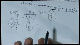 SOLVING DISSIMILAR FRACTION  USING LCD  [Ramztutorial]